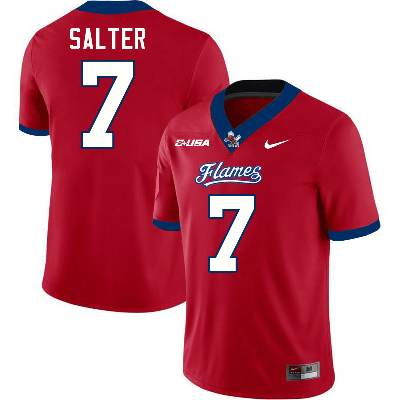 Liberty Flames #7 Kaidon Salter College Football Jerseys Stitched-Red